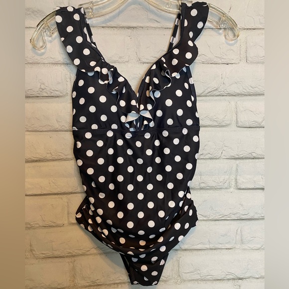 Brand New Bathing Suit 10 polka dots - Picture 1 of 4